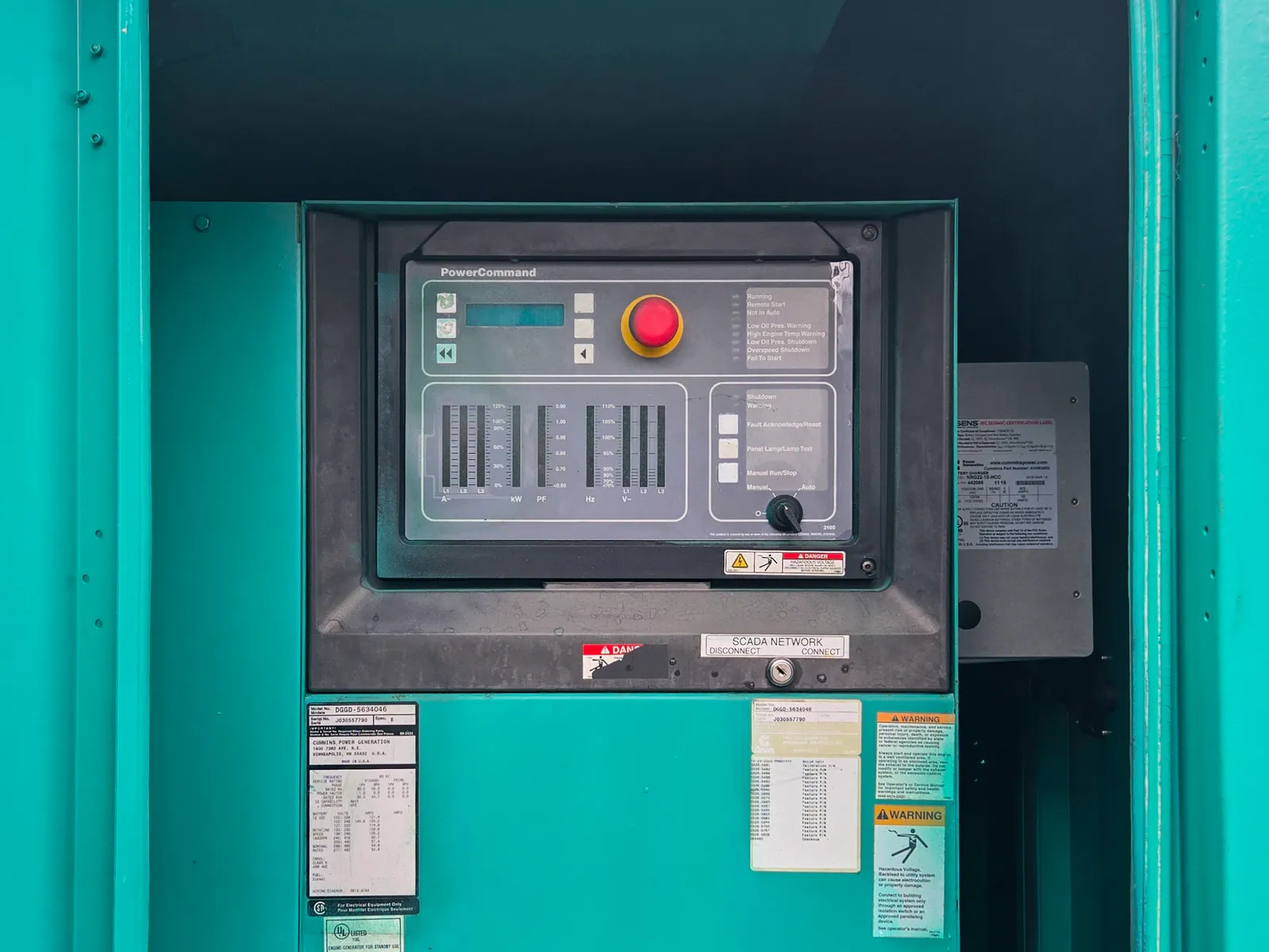 5 35kw cummins industrial generator unit 090931 controls