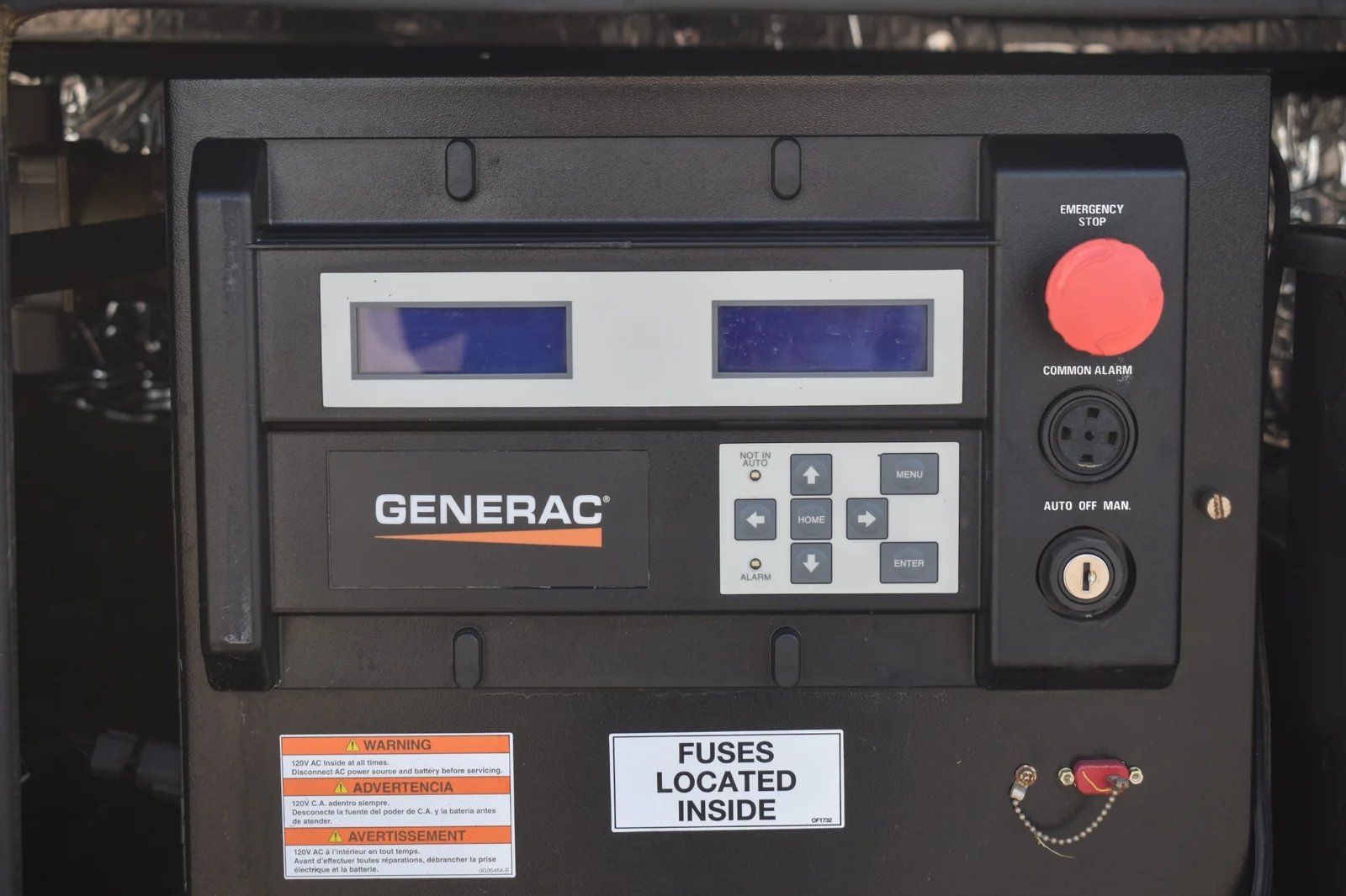 5 35kw generac industrial generator unit 089020 control panel