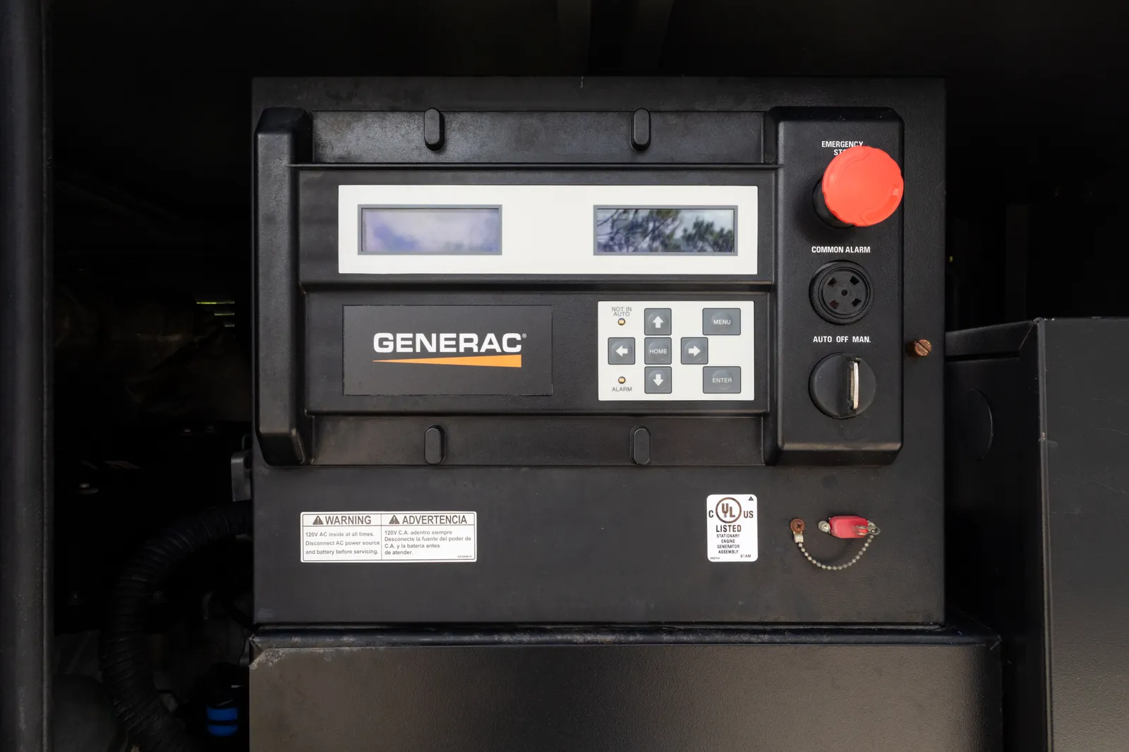 5 35kw generac industrial generator unit 091428 control panel
