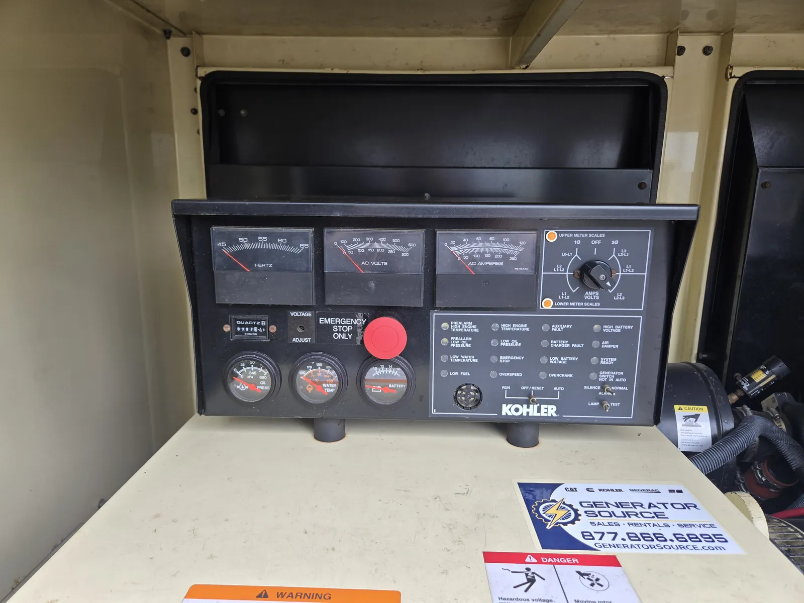 5 40kw kohler industrial generator unit 092264 controls