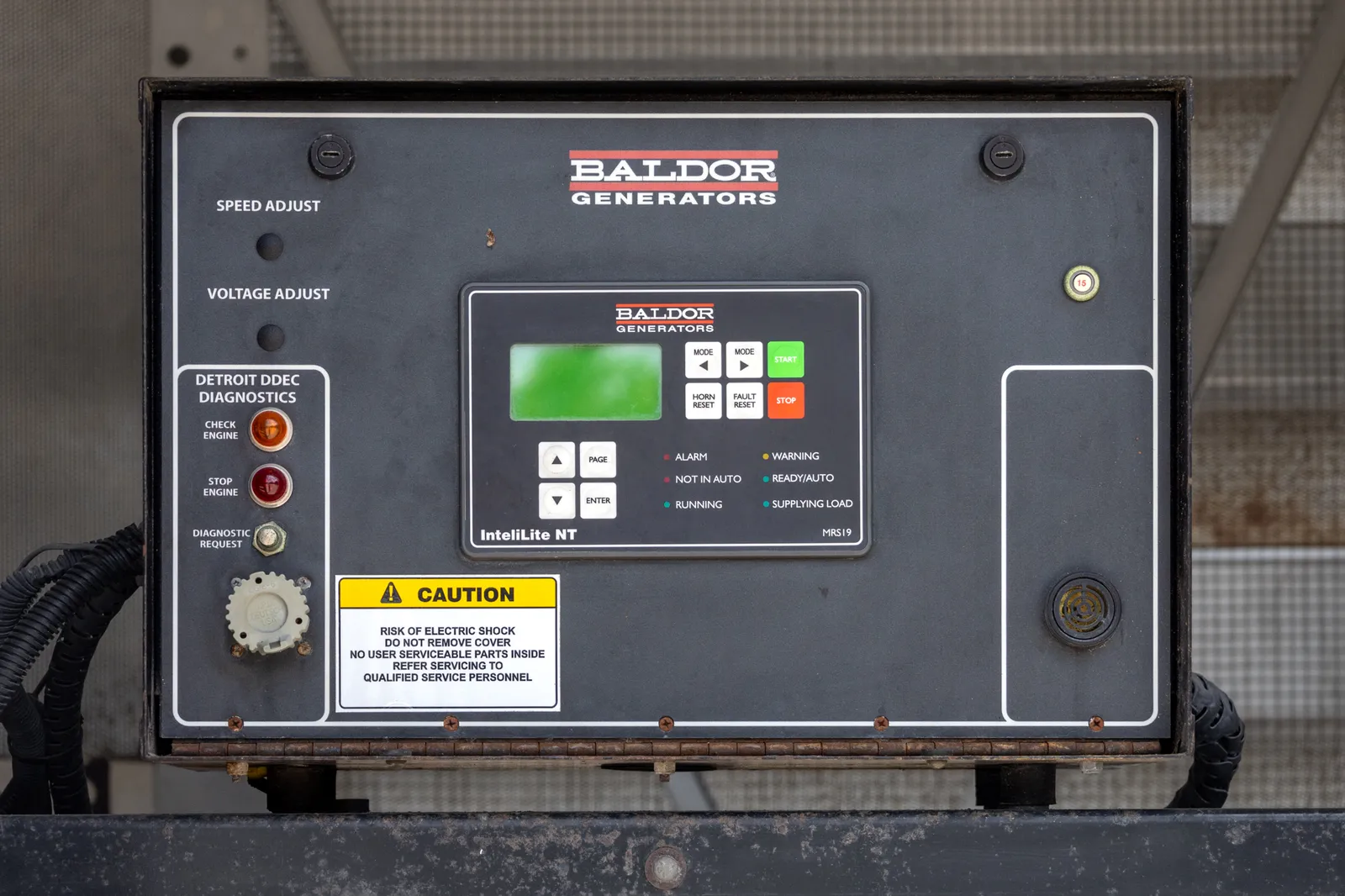 5 500kw baldor industrial generator unit 091263 control panel