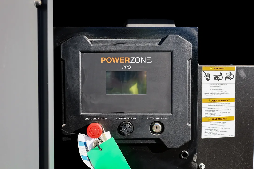 5 50kw generac industrial generator unit 092057 control panel