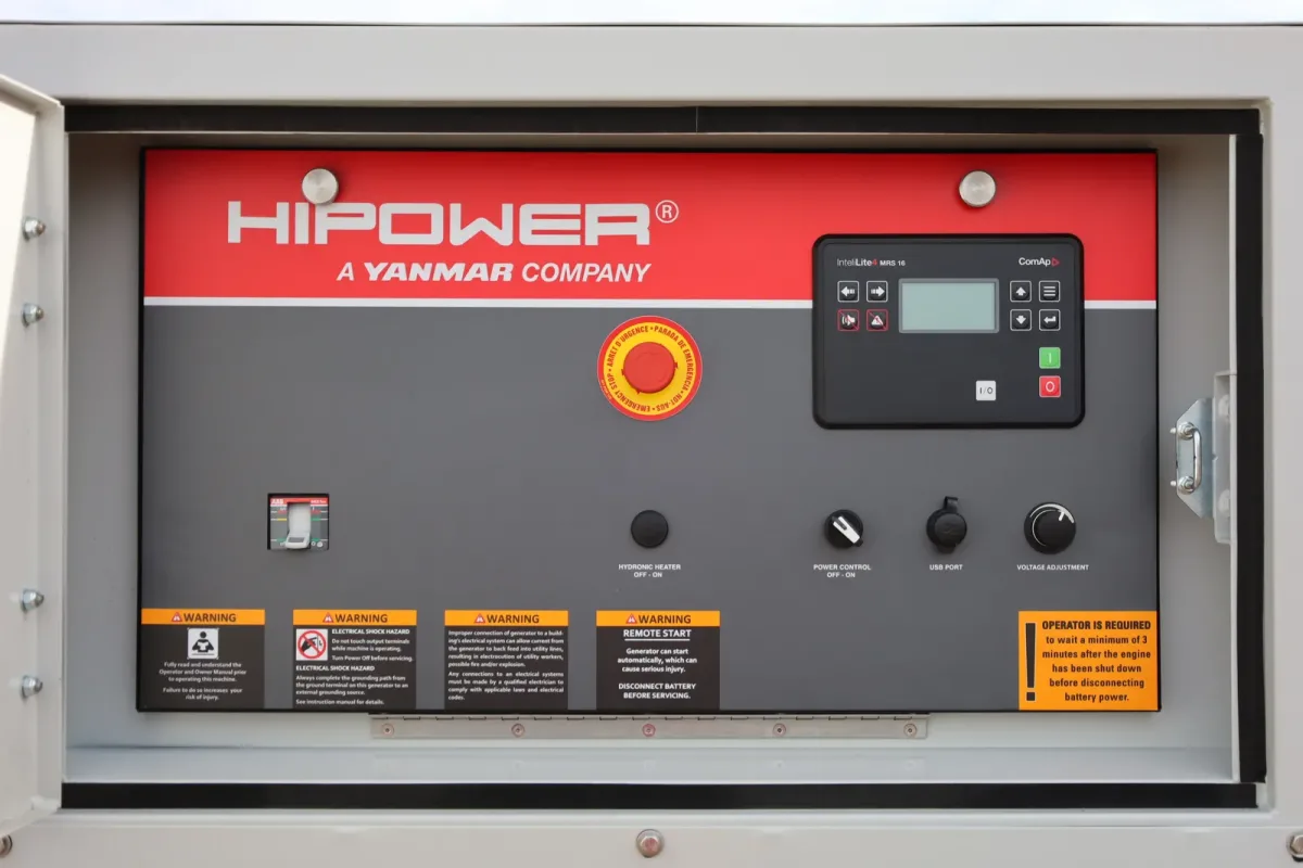 5 56kw hipower industrial generator unit 090059 controls