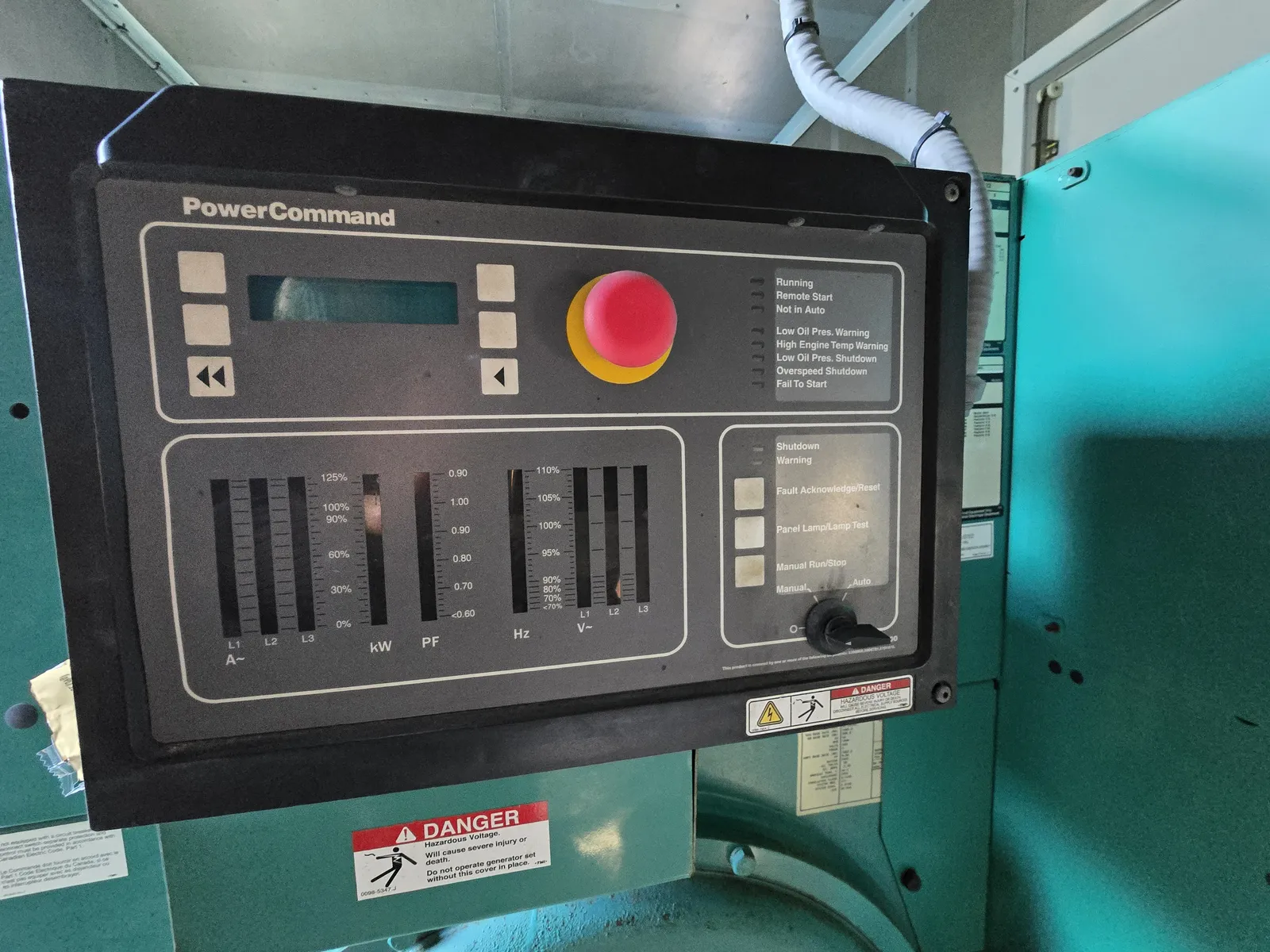 5 600kw cummins industrial generator unit 091843 control panel