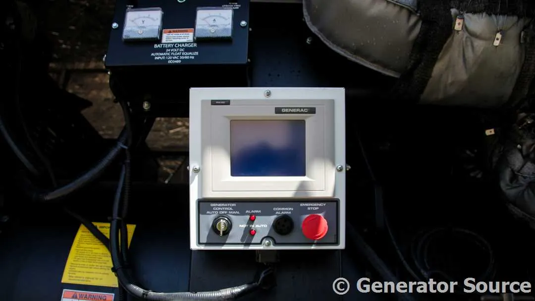 5 600kw generac industrial generator unit 091376 control panel