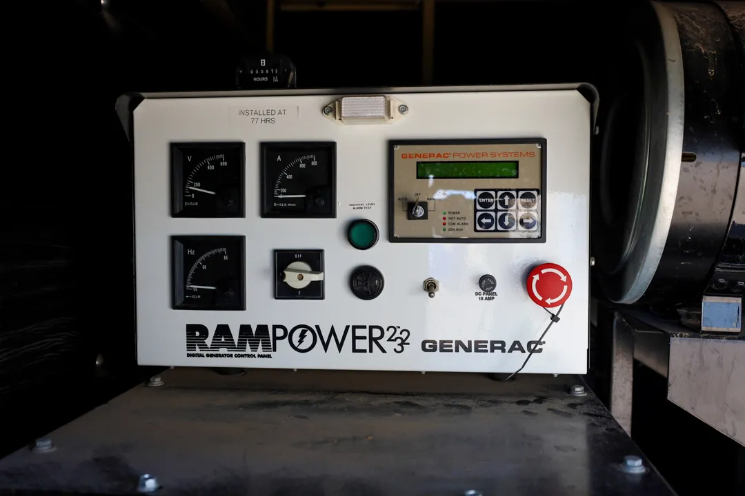 5 645kw generac industrial generator unit 092029 control panel