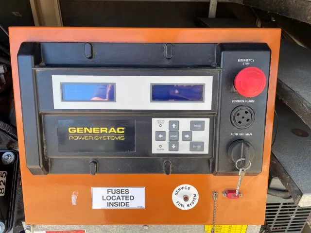5 70kw generac industrial generator unit 089664 control panel