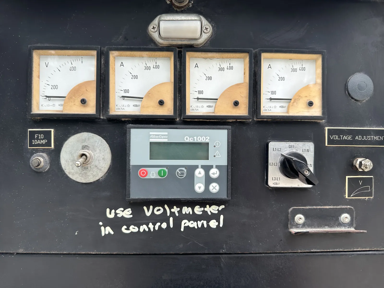 5 95kw atlas copco industrial generator unit 089215 control panel