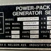 6 1000kw detroit industrial generator unit 089267 data tag