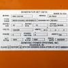 6 10kw generac industrial generator unit 091429 data tag