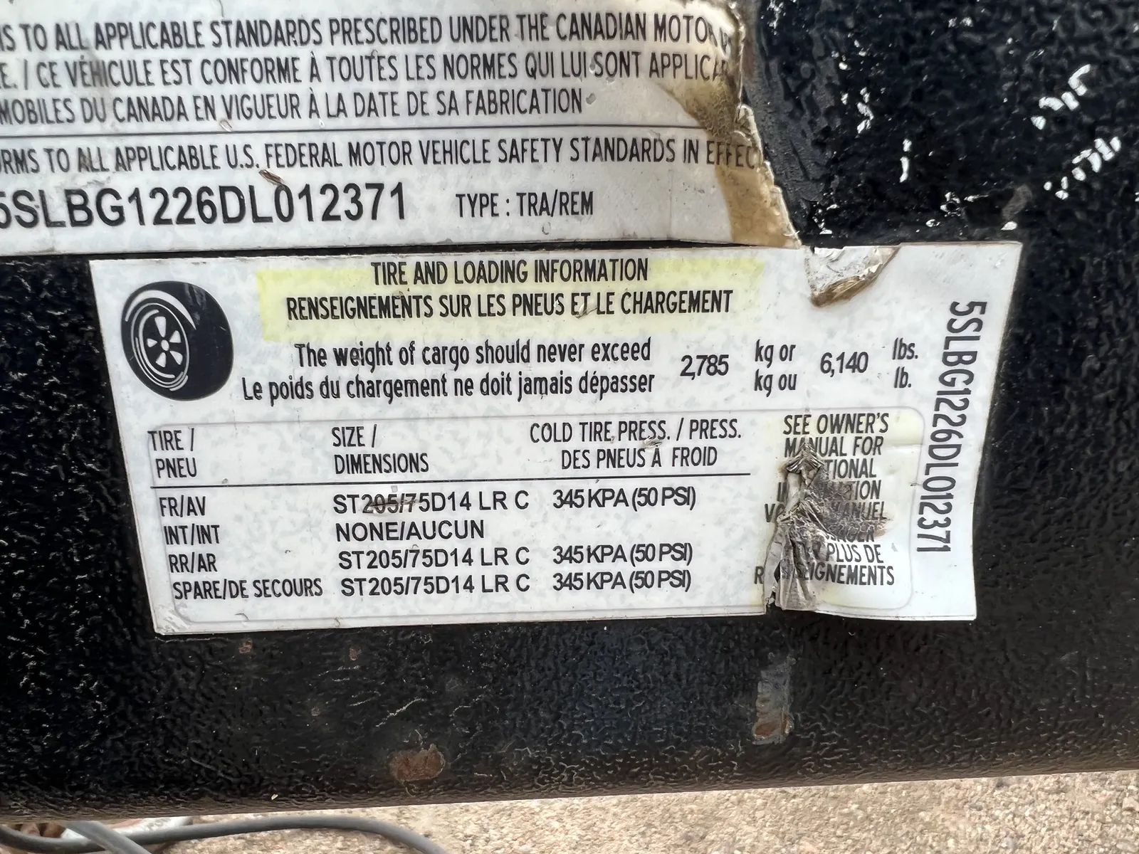 6 36kw mq industrial generator unit 089575 data tag