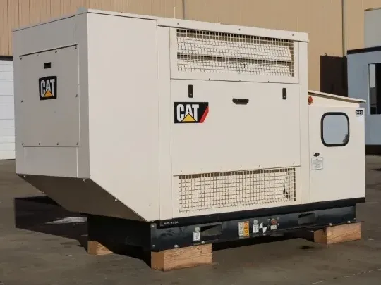 1 50kw caterpillar industrial generator unit 090410 exterior