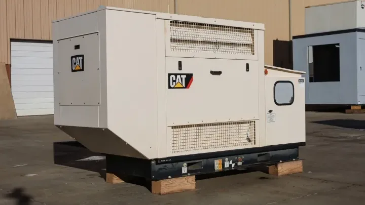1 50kw caterpillar industrial generator unit 090410 exterior