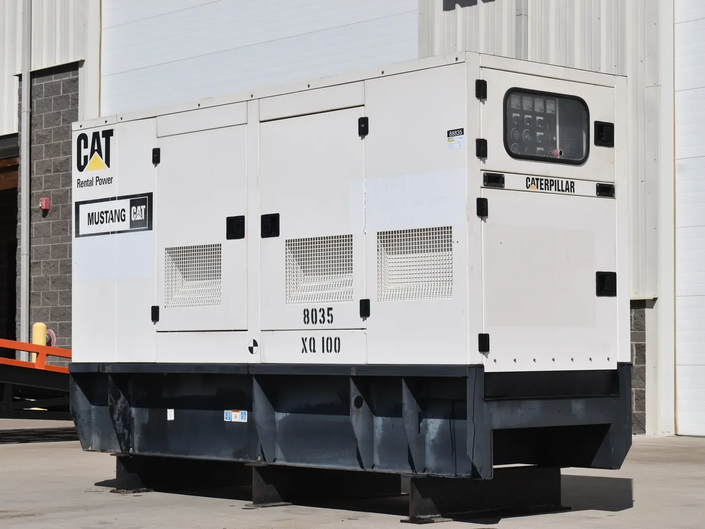 2 100kw cat industrial generator unit 088835 exterior
