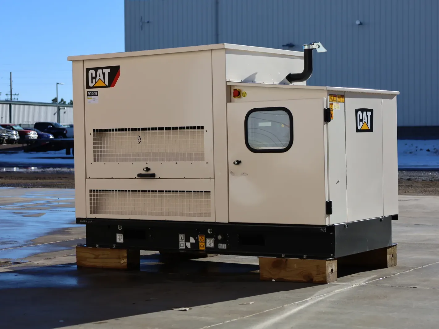 2 30kw caterpillar industrial generator unit 090409 exterior