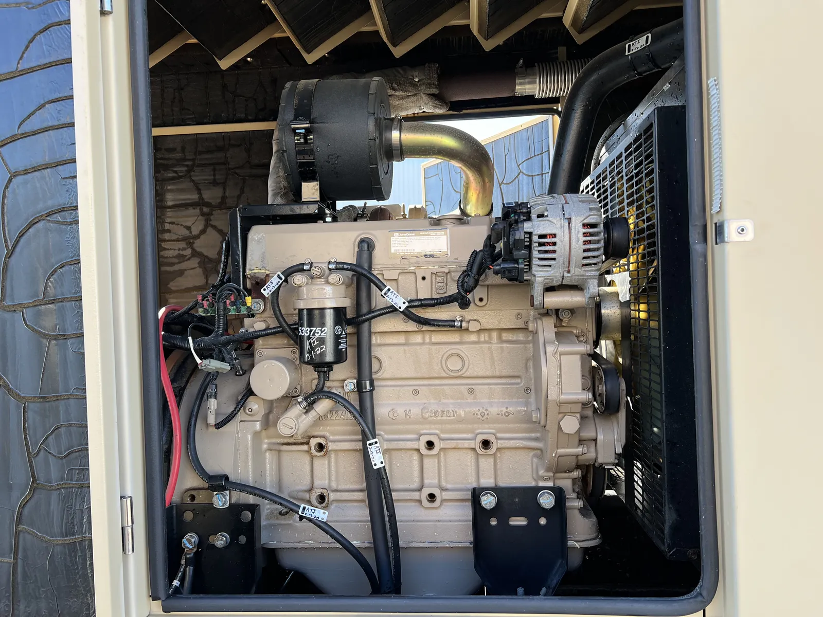 3 50kw generac industrial generator unit 089661 engine