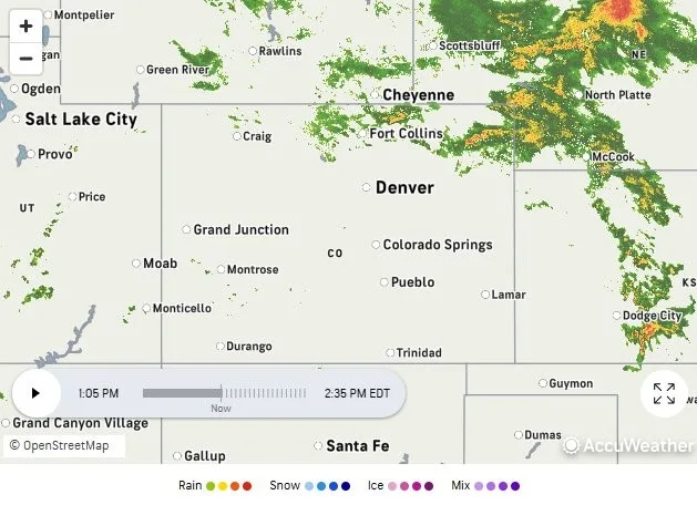 Colorado Severe Weather Map