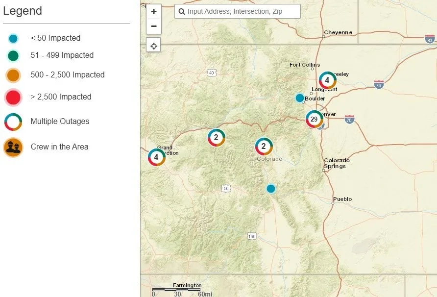 Colorado Power Outage Map