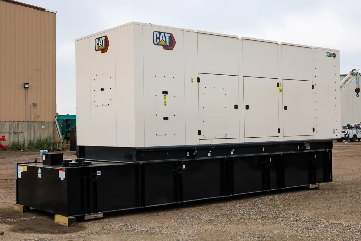 2 1250kw caterpillar industrial generator unit 092456 exterior