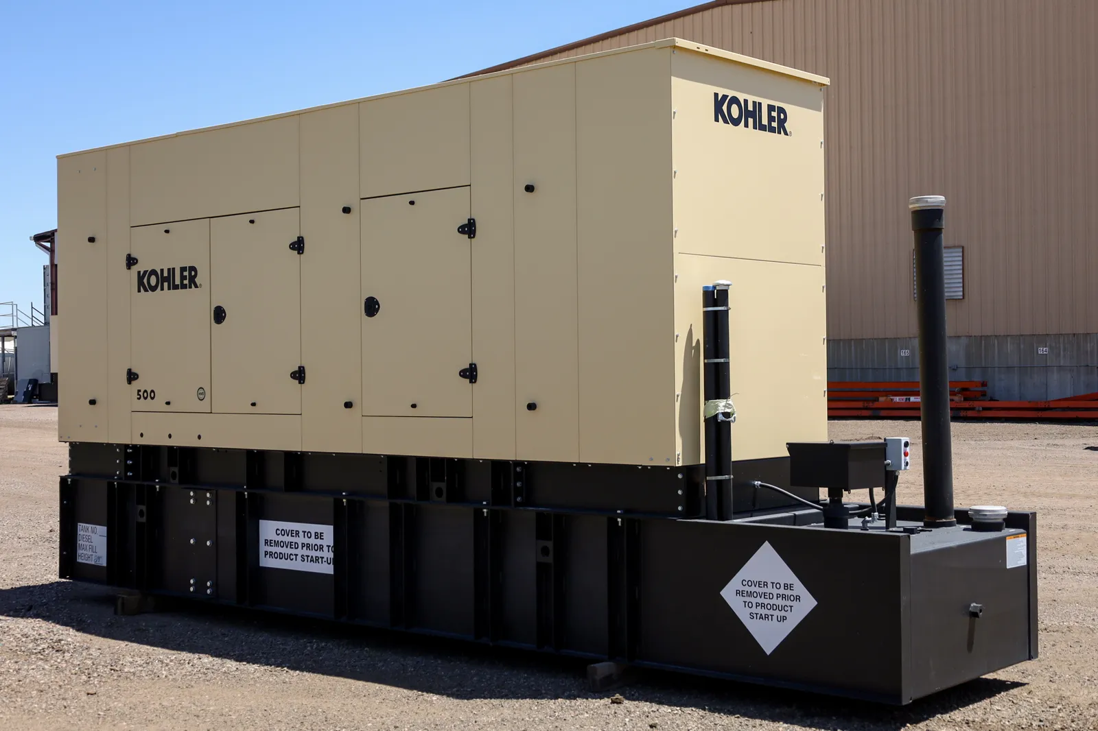 2 500kw kohler industrial generator unit 092466 exterior