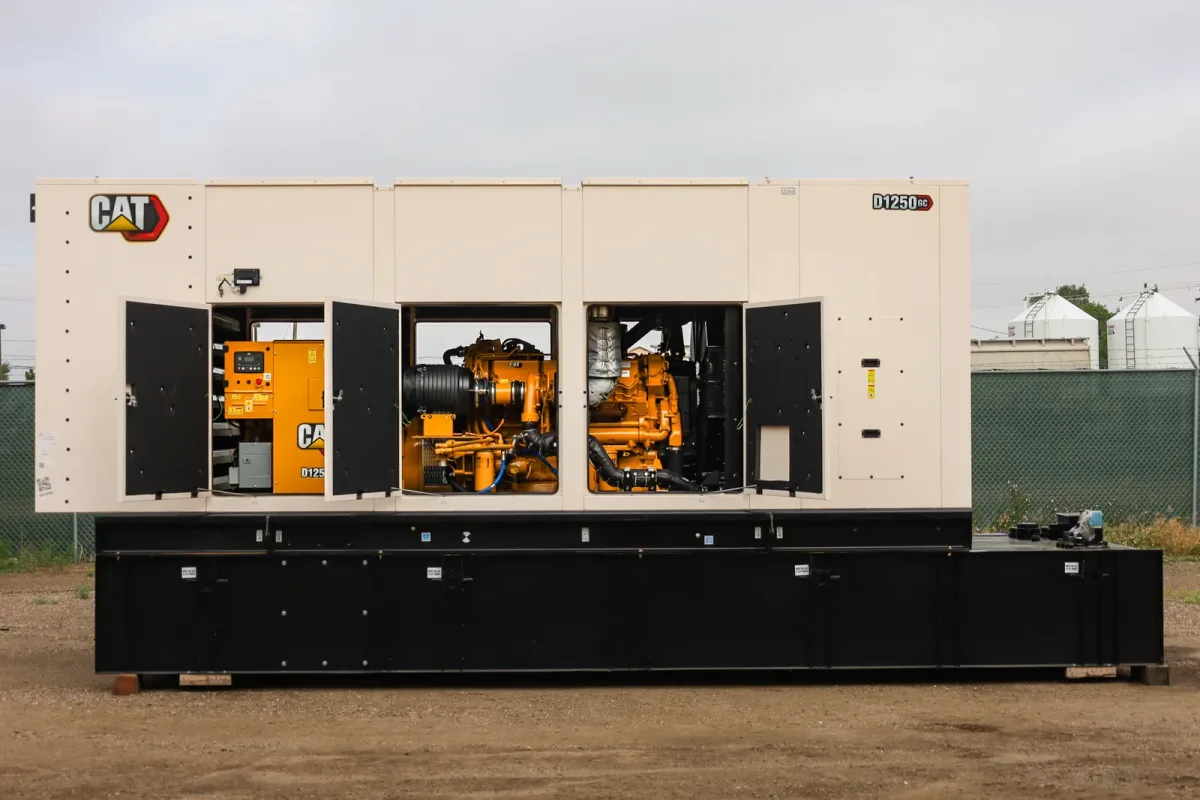 3 1250kw caterpillar industrial generator unit 092456 engine