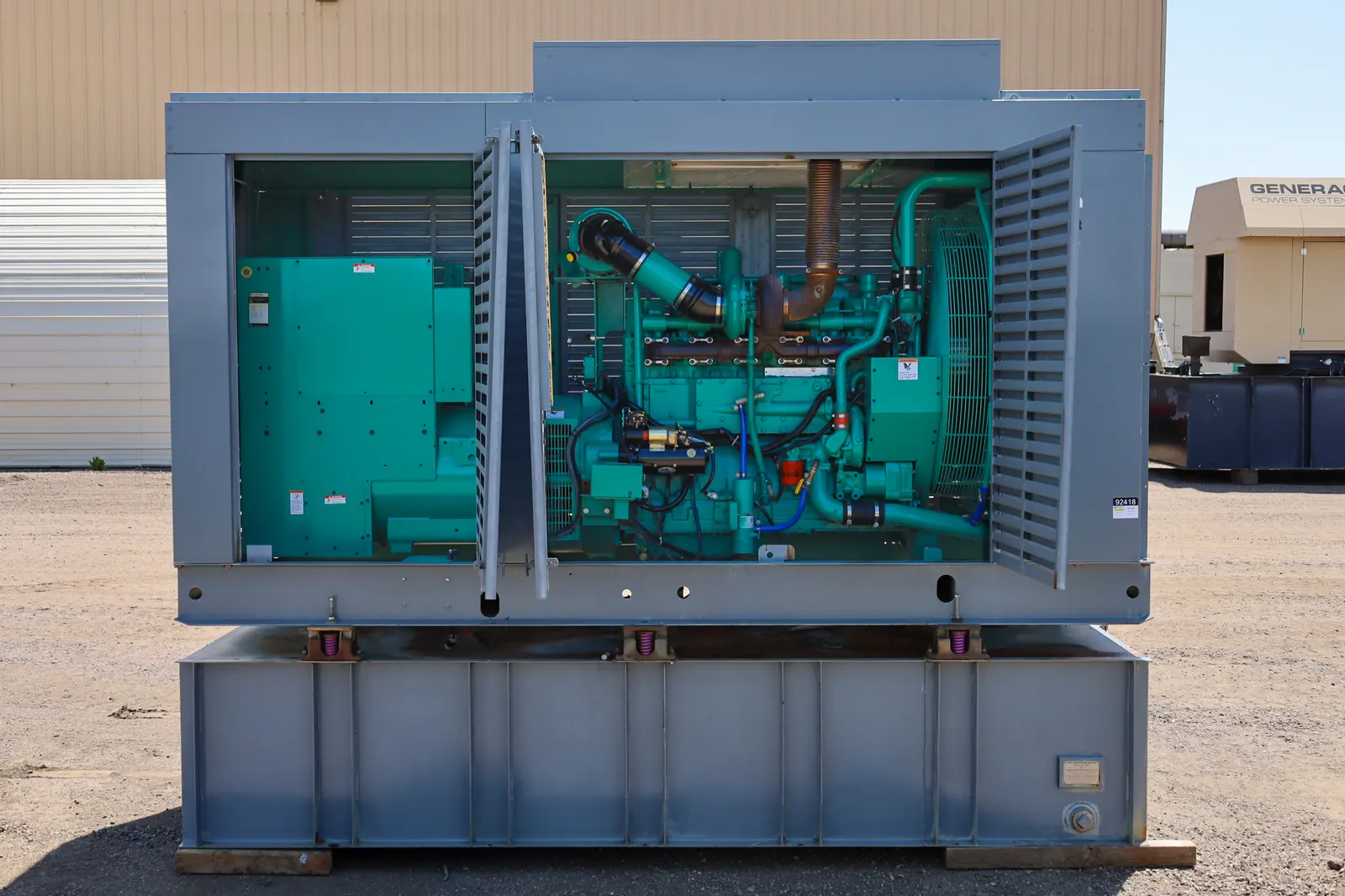 3 450kw cummins industrial generator unit 092418 engine