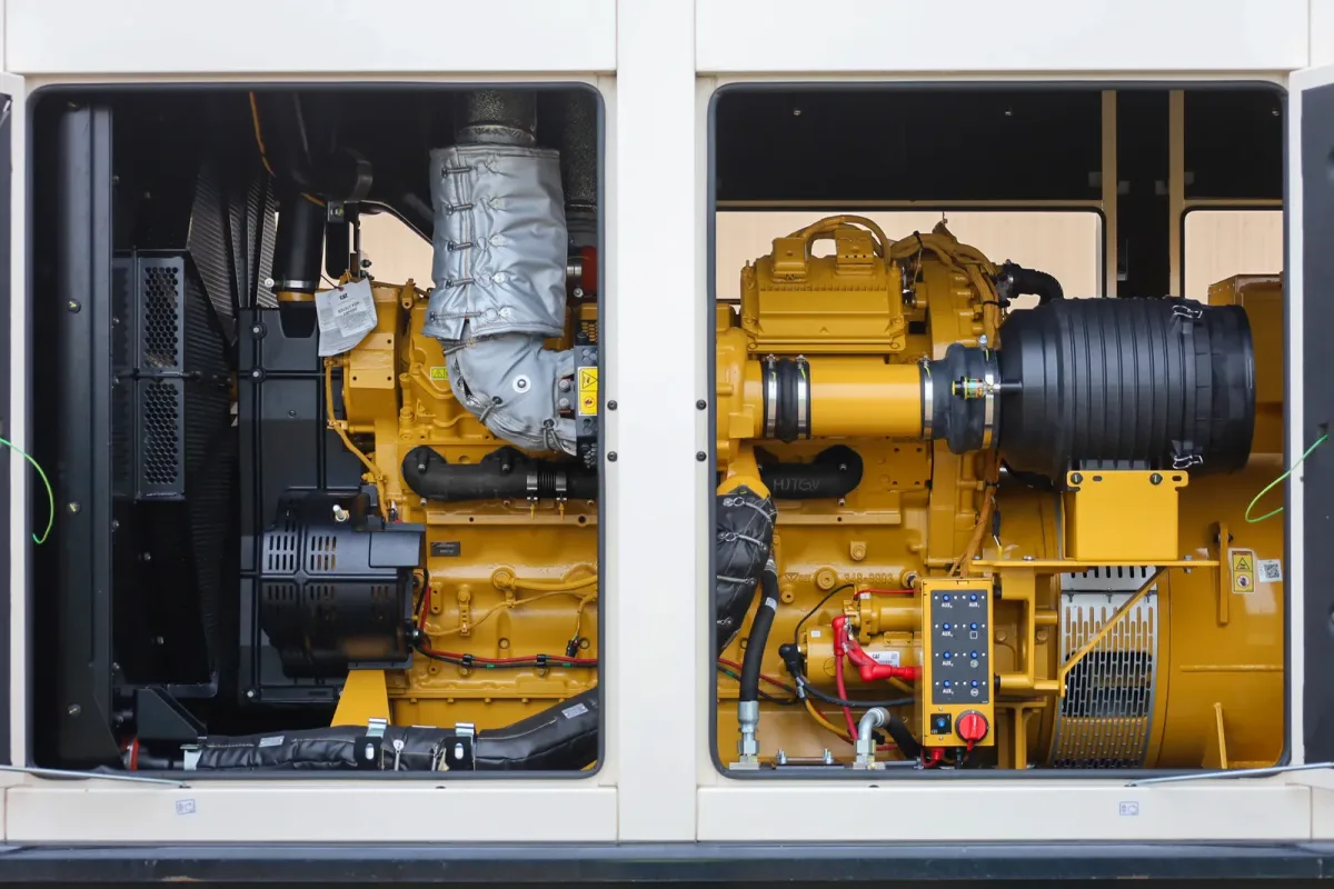 4 1250kw caterpillar industrial generator unit 092456 engine
