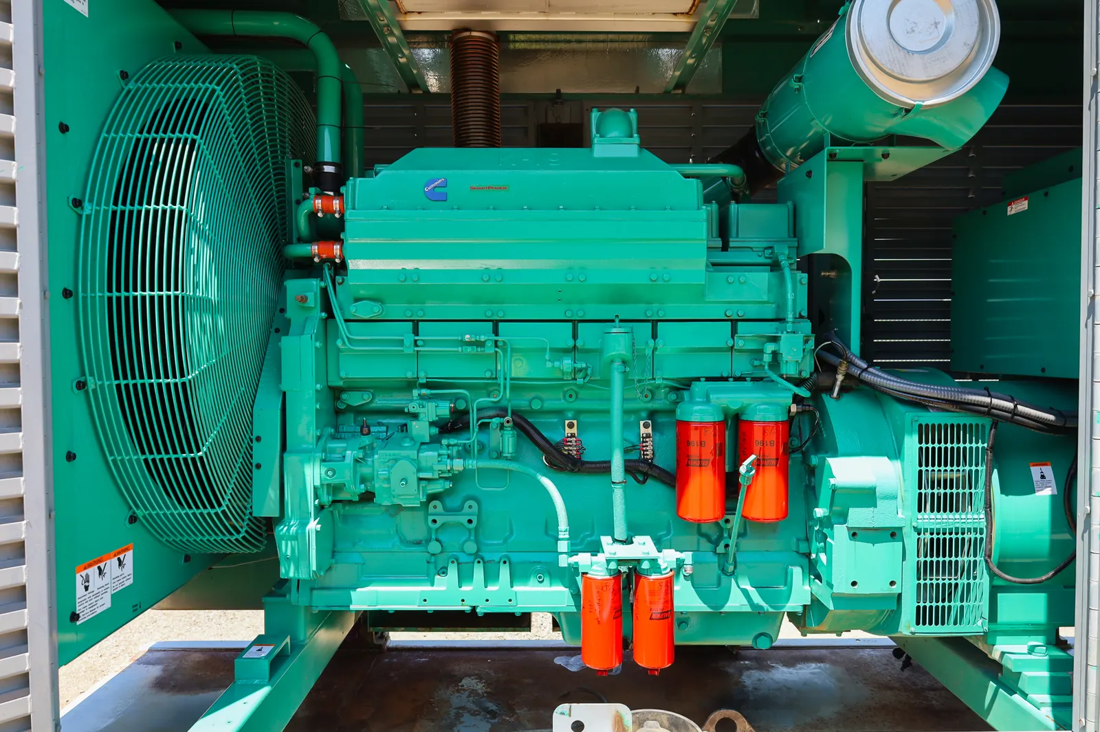 4 450kw cummins industrial generator unit 092418 engine