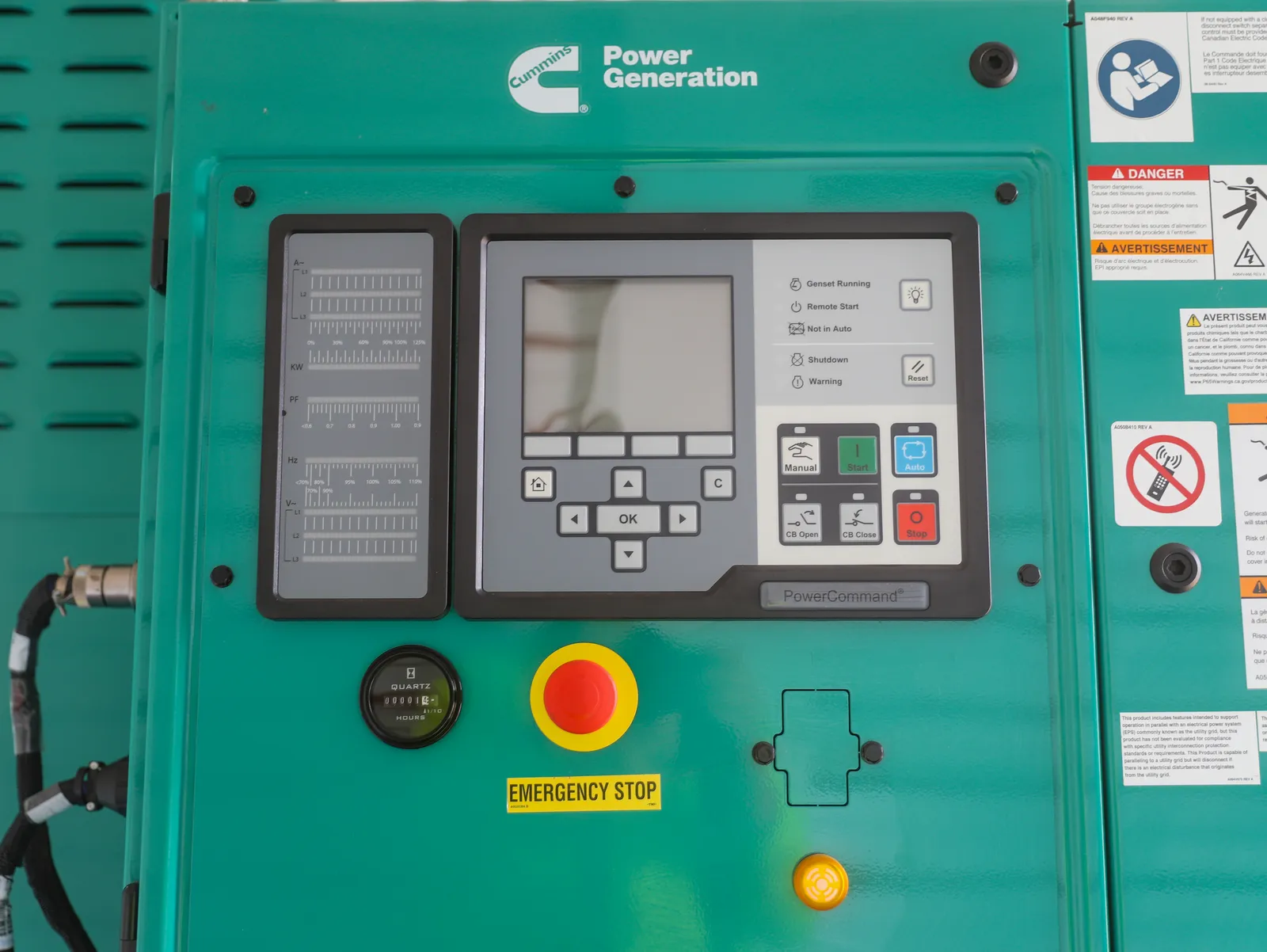5 1250kw cummins industrial generator unit 091952 controls