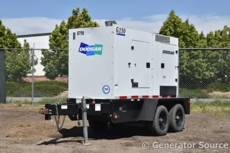 124kW Doosan industrial generator for sale by Generator Source