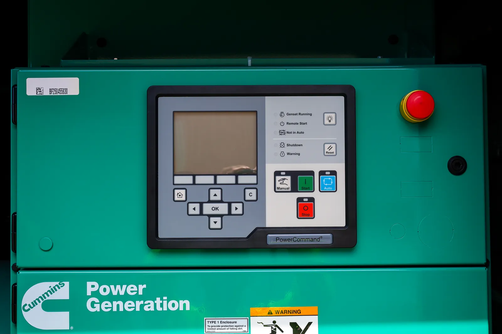 5 500kw cummins industrial generator unit 091490 control panel