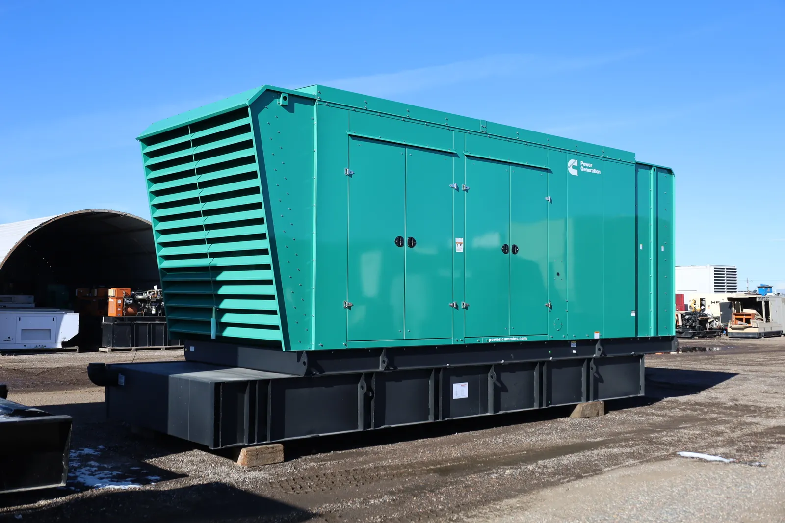 1 1000kw cummins industrial generator unit 090357 exterior