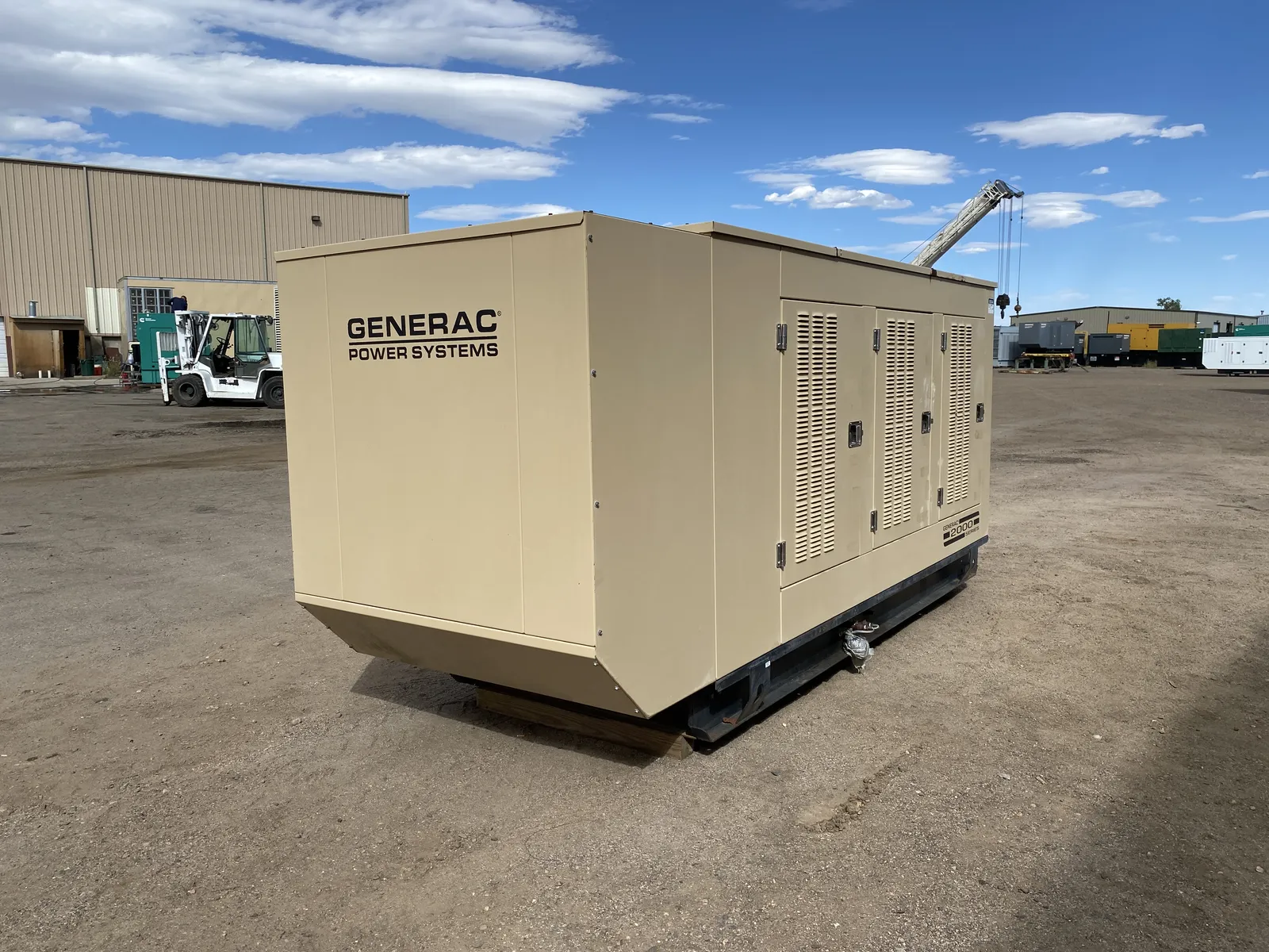 1 150kw generac industrial generator unit 089626 exterior