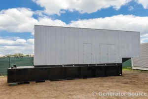 1 2000kw cummins industrial generator unit 092158 exterior