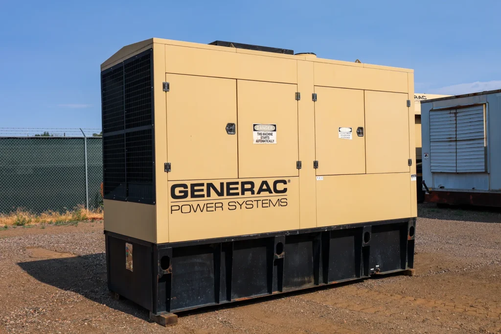 1 500kw generac industrial generator unit 092469 exterior