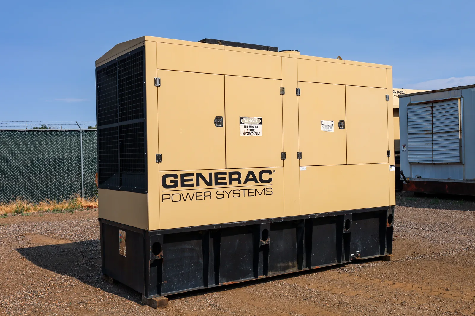 1 500kw generac industrial generator unit 092469 exterior