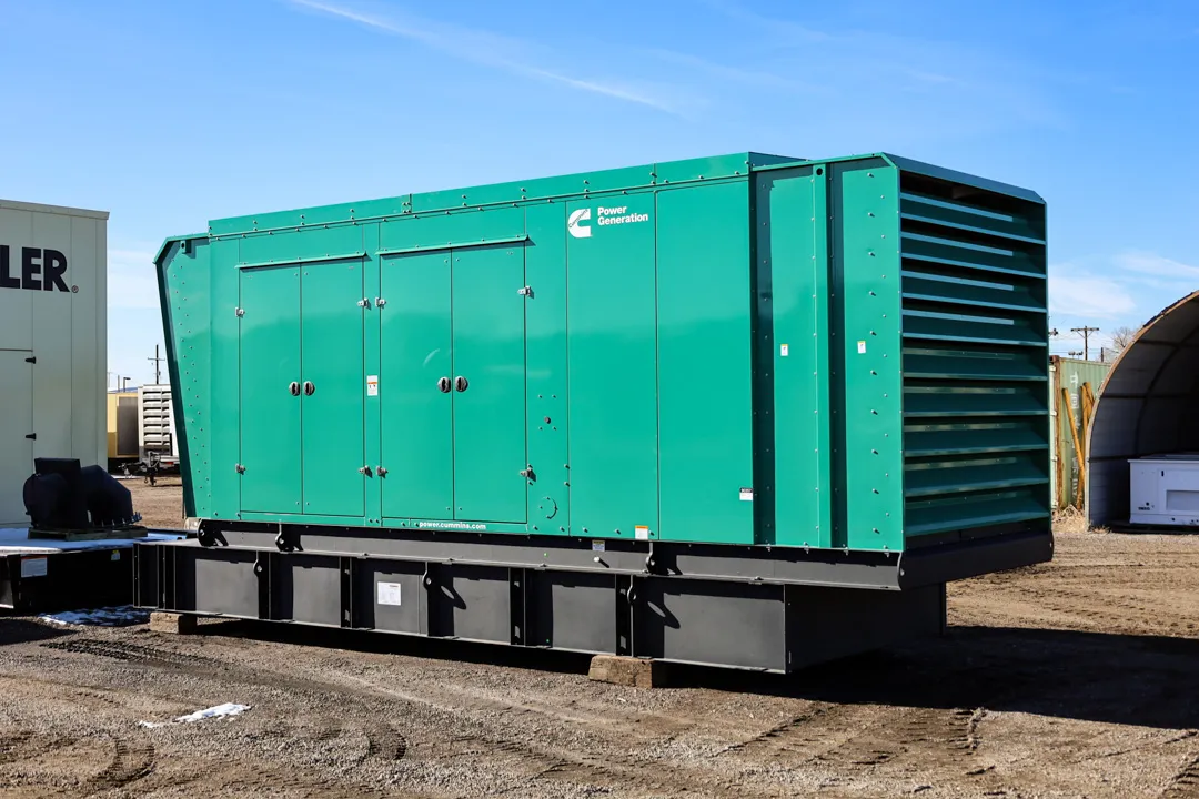 2 1000kw cummins industrial generator unit 090357 exterior