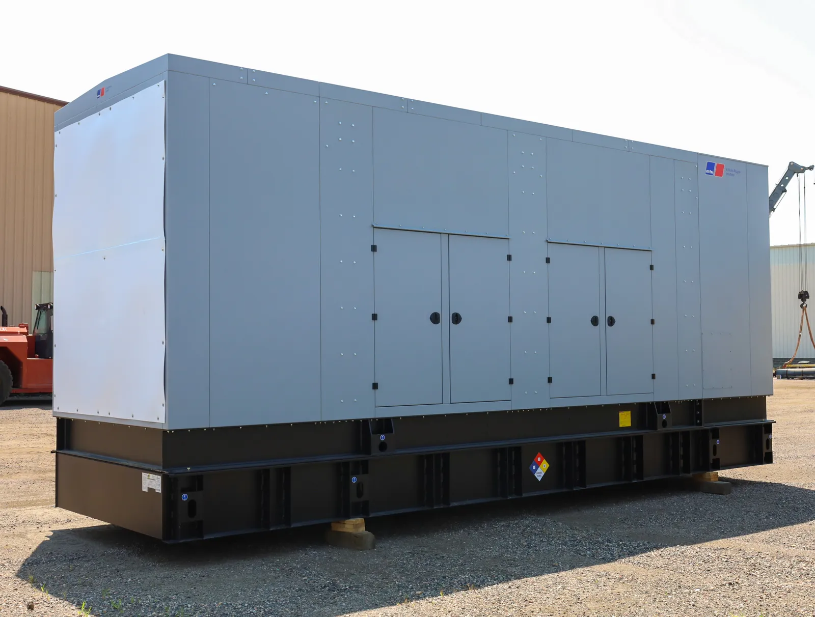 2 1000kw mtu industrial generator unit 090854 exterior