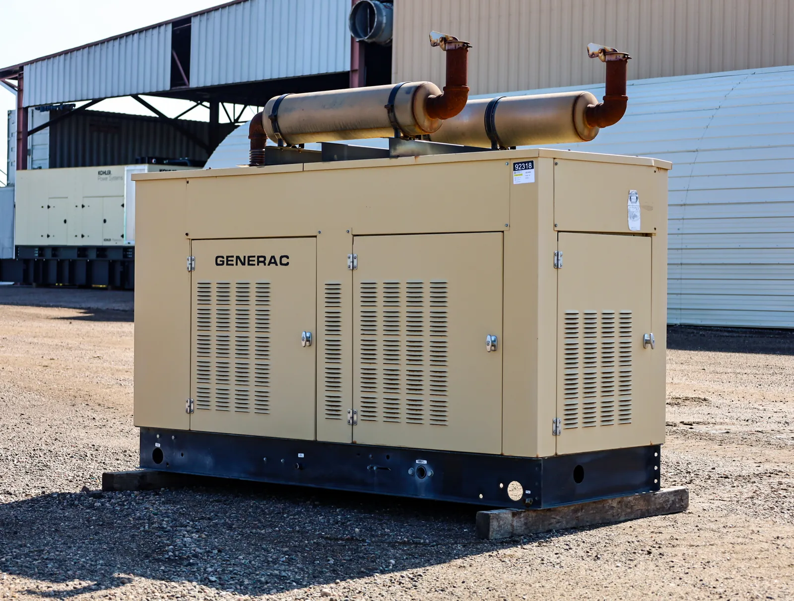 2 100kw generac industrial generator unit 092318 exterior