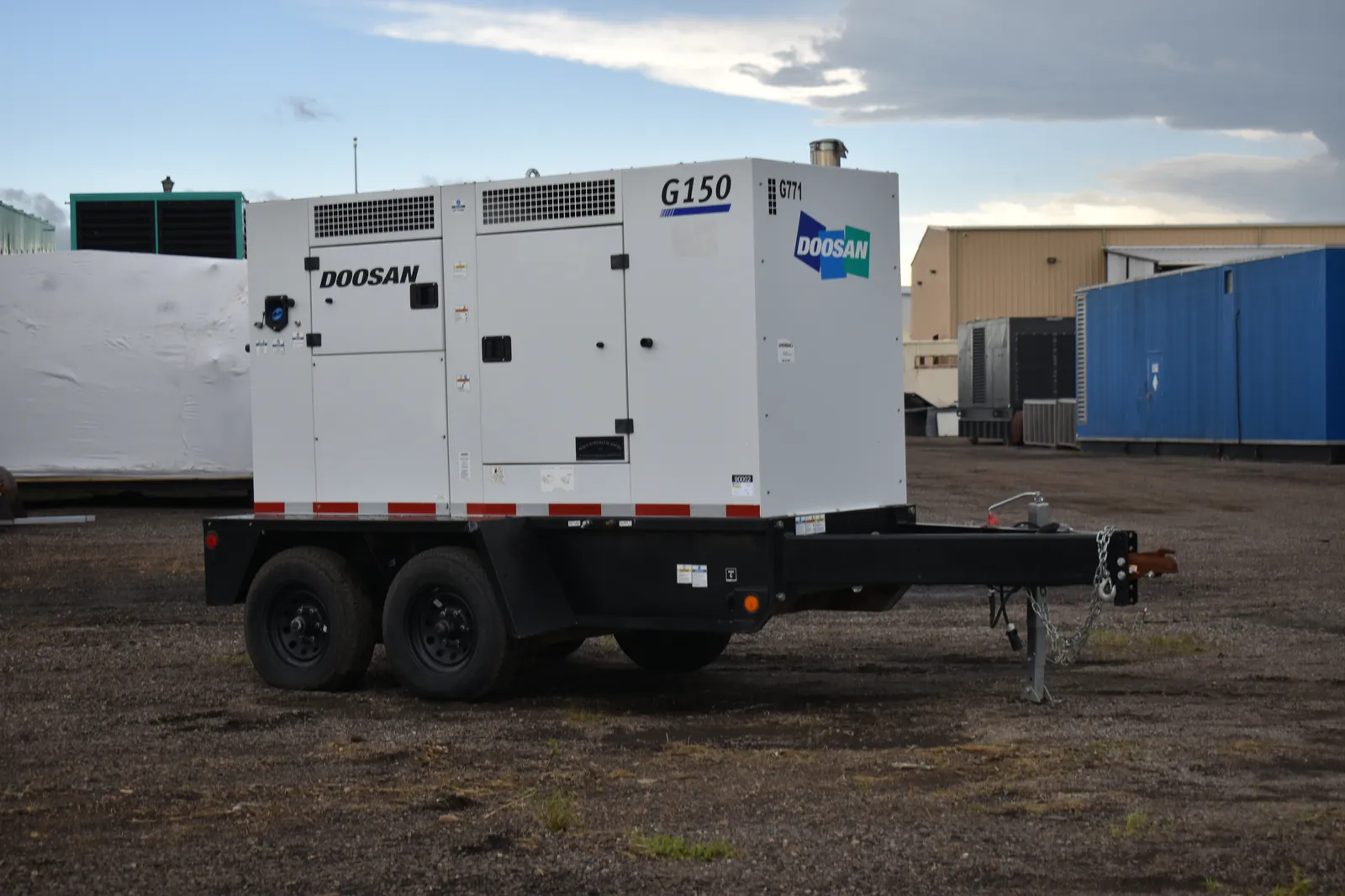 2 120kw doosan industrial generator unit 090002 exterior
