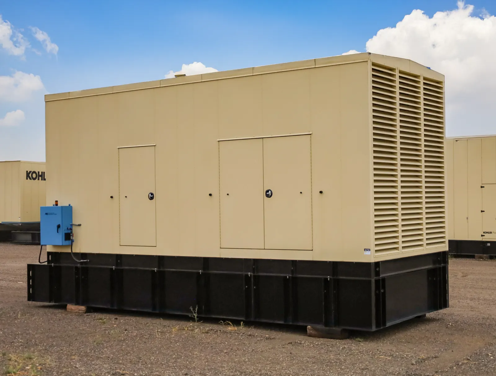 2 1250kw kohler industrial generator unit 092709 exterior