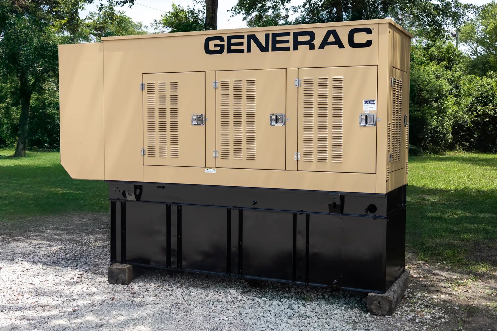 2 130kw generac industrial generator unit 092481 exterior