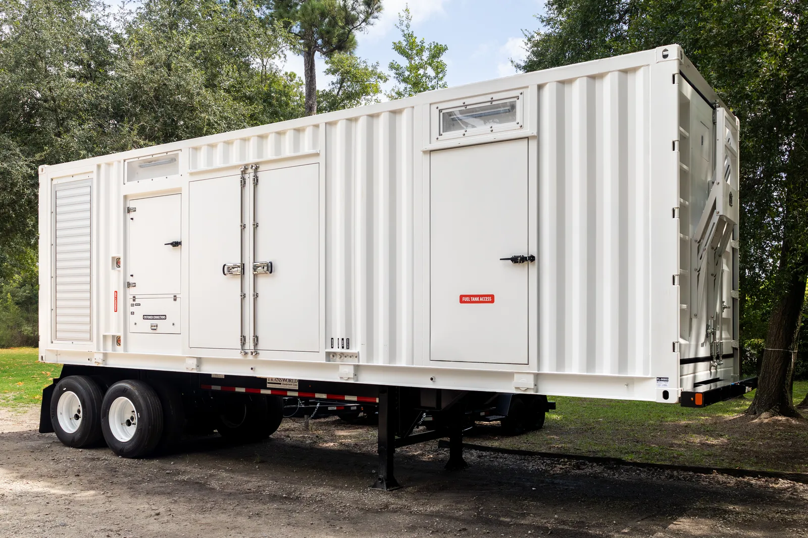 2 1500kw cummins industrial generator unit 090884 exterior