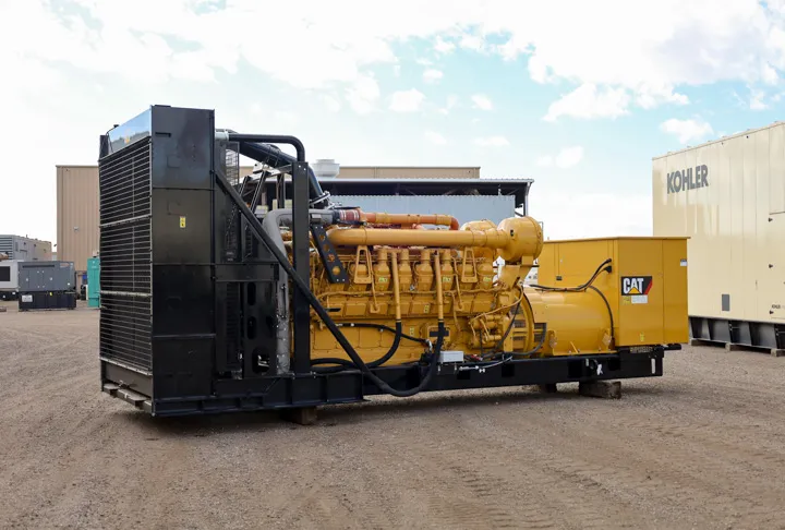 2 2000kw caterpillar industrial generator unit 091773 exterior