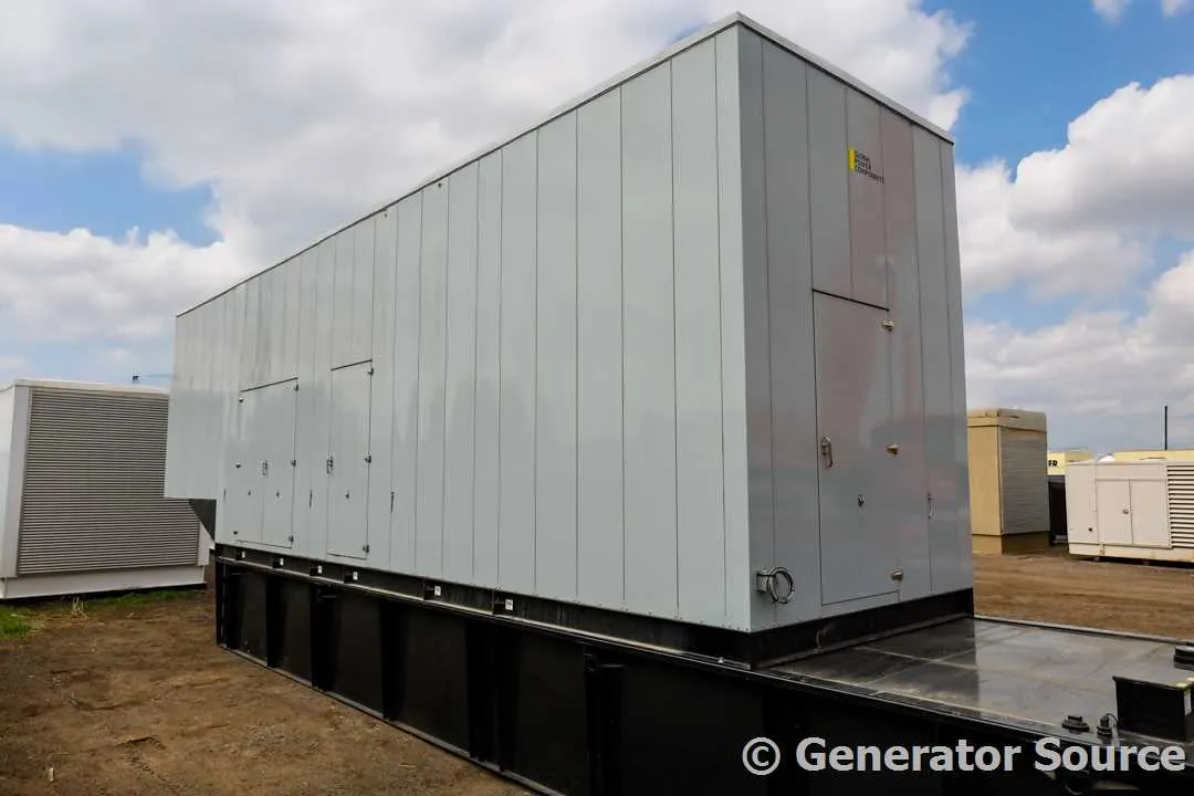 2 2000kw cummins industrial generator unit 092158 exterior