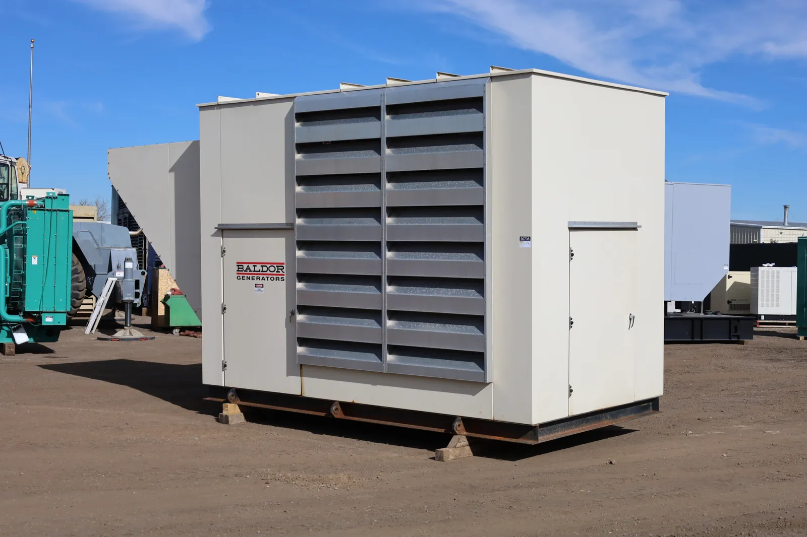 2 200kw baldor industrial generator unit 090738 exterior