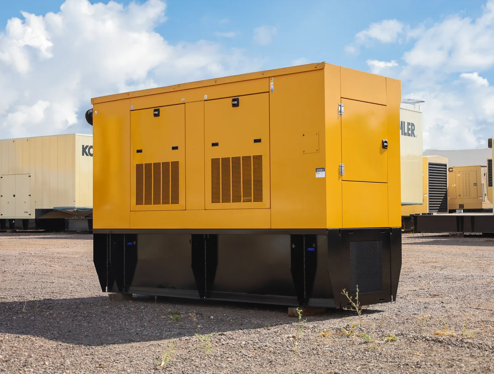 2 200kw caterpillar industrial generator unit 092683 exterior