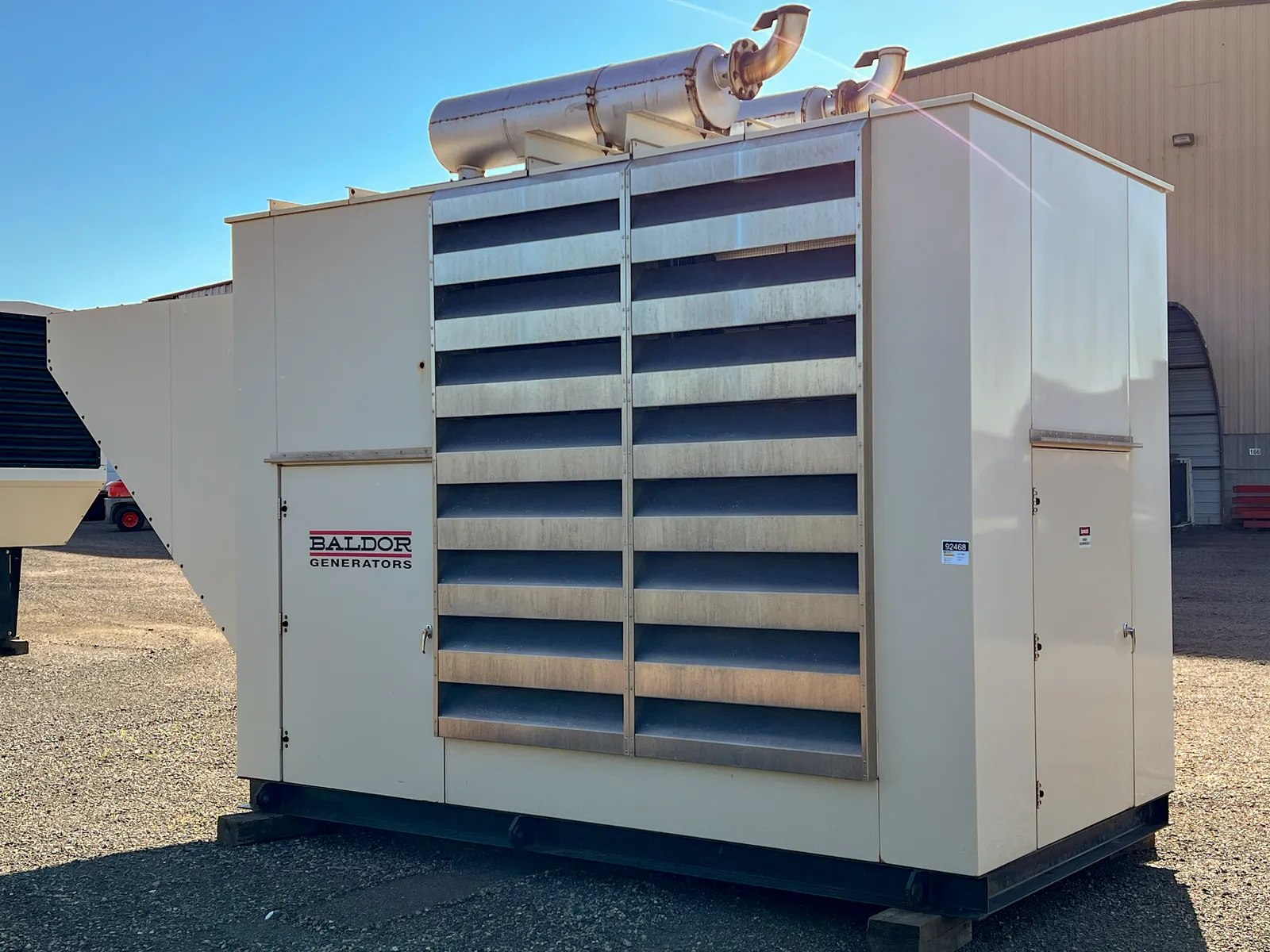 2 217kw baldor industrial generator unit 092468 exterior