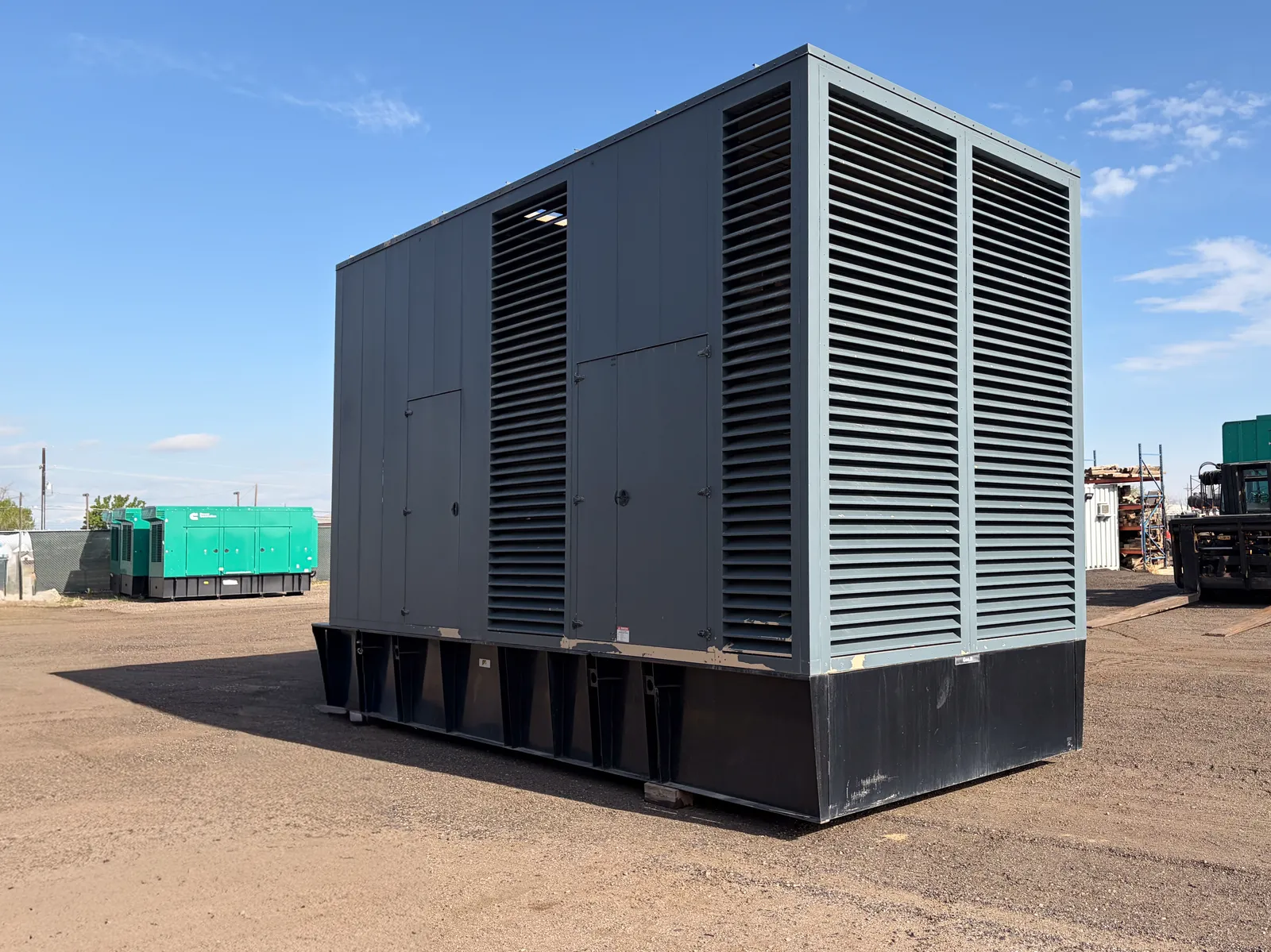 2 2250kw cummins industrial generator unit 092054 exterior