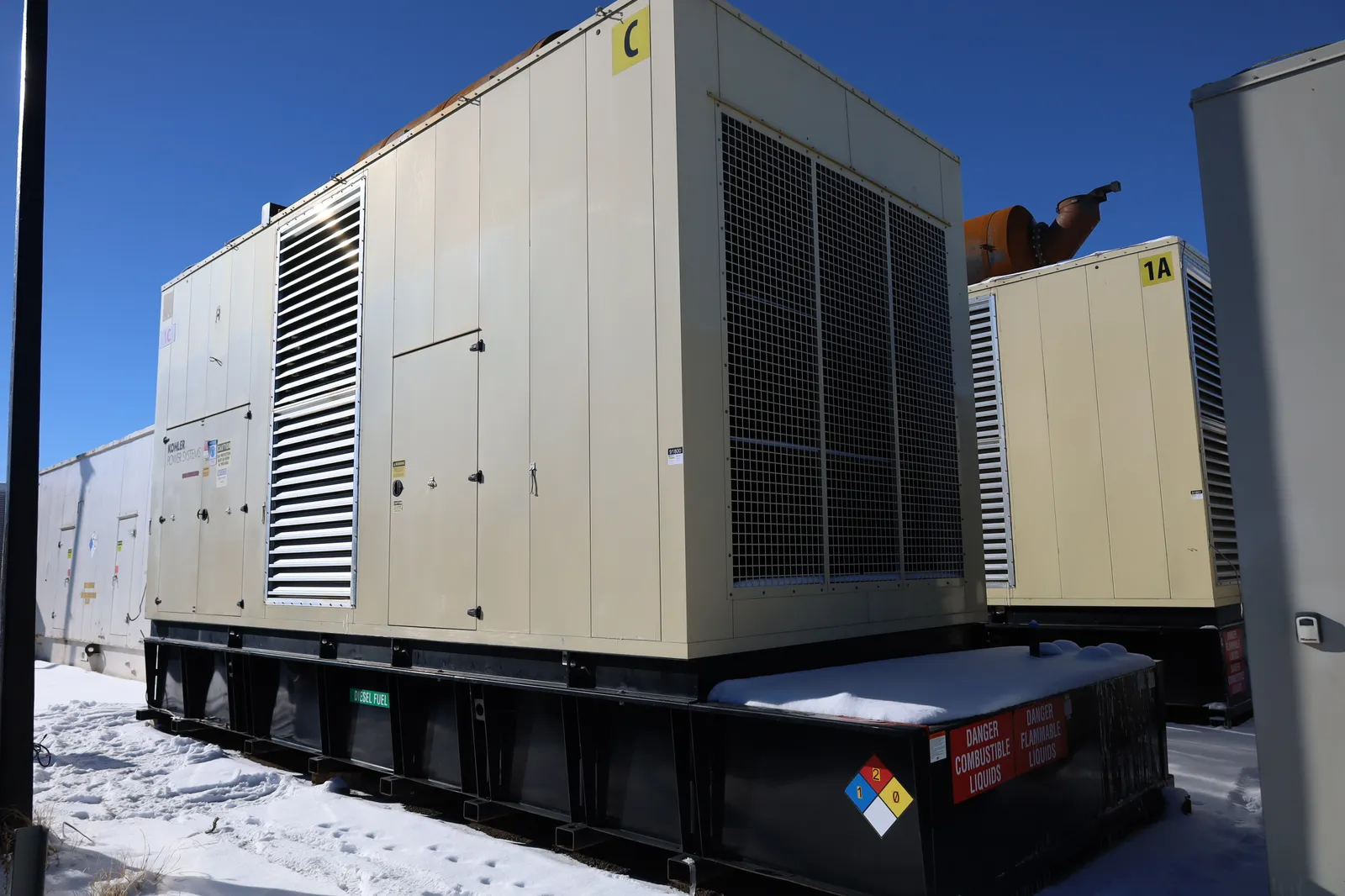 2 2250kw kohler industrial generator unit 091800 exterior